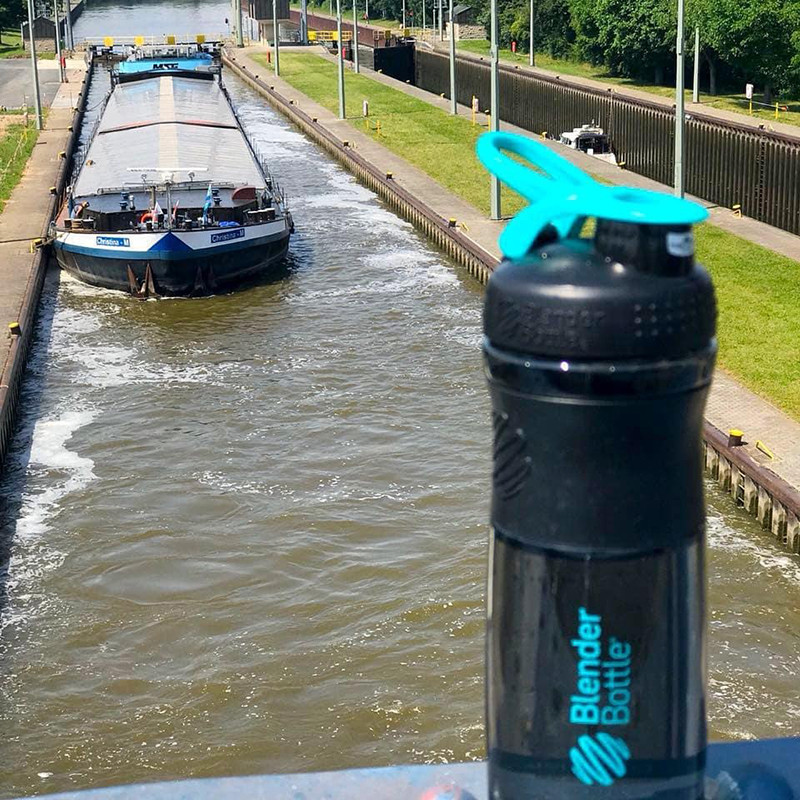 Шейкер спортивный (бутылка) SportMixer Flip BlenderBottle SM 20oz Black/Teal, 590 мл