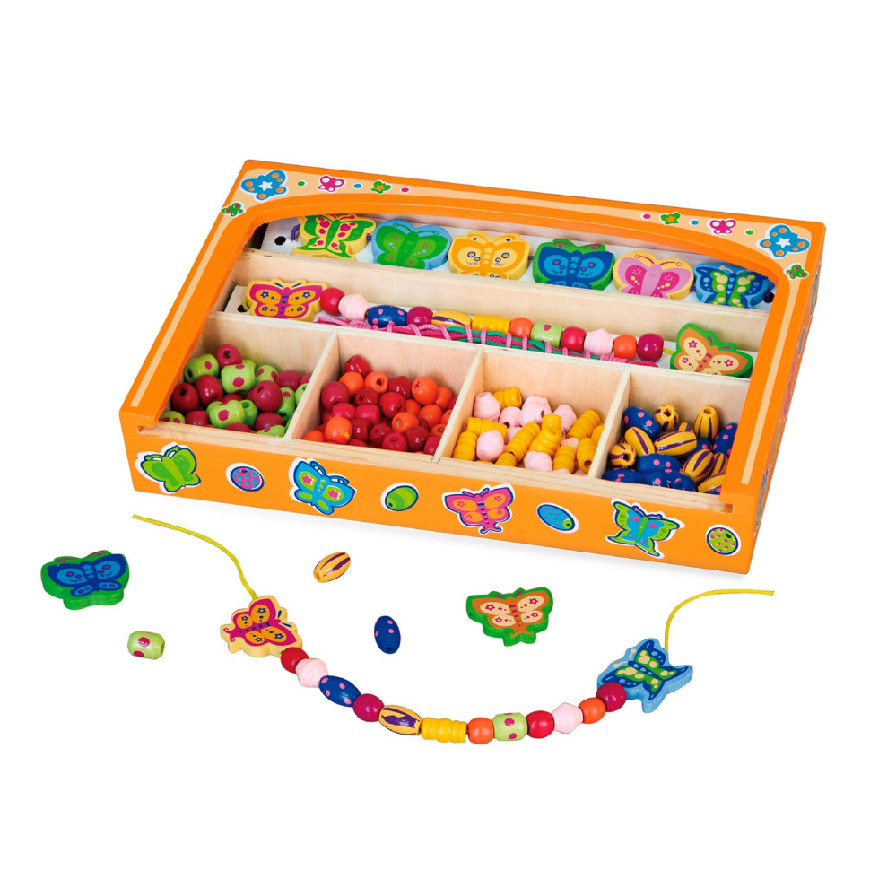 Набір для творчості Намисто з метеликів Viga Toys 58550, 192 деталі