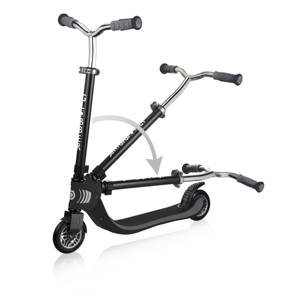 Самокат серии FLOW FOLDABLE 125 GLOBBER 473-120 черно-серый, до 100 кг 2 колеса