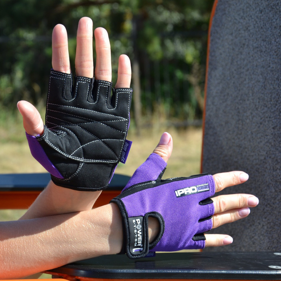 Перчатки для фитнеса Pro Grip Power System PS-2250_M_Purple, Purple M