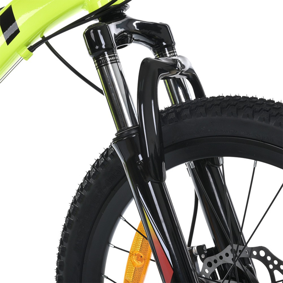 Велосипед подросковый Profi MTB2001-4, 20 дюймов, салатовый