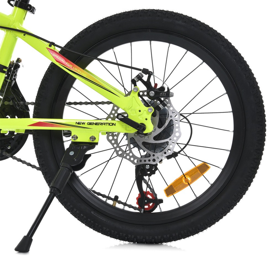 Велосипед подросковый Profi MTB2001-4, 20 дюймов, салатовый