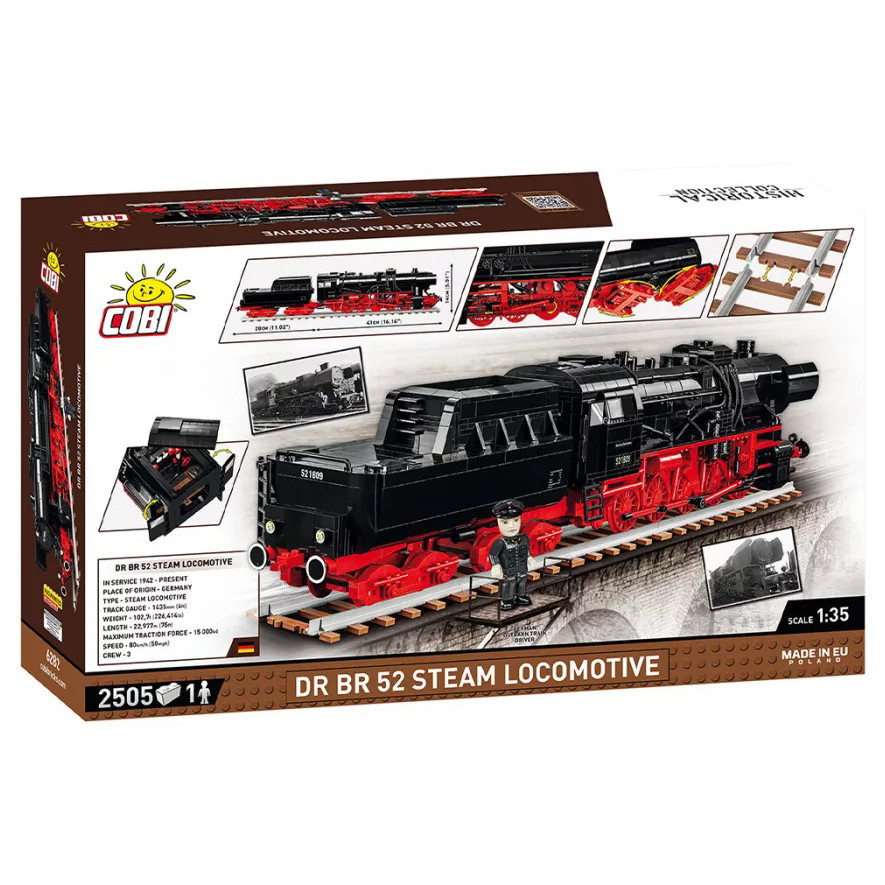 Конструктор Локомотив DR BR Class 52 COBI COBI-6282, 2505 деталей 1:35
