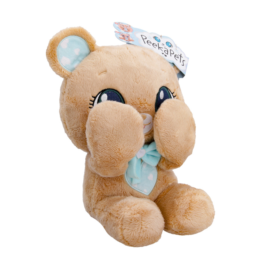 Мягкая игрушка Коричневый медведь Peekapets 907867, 30 см