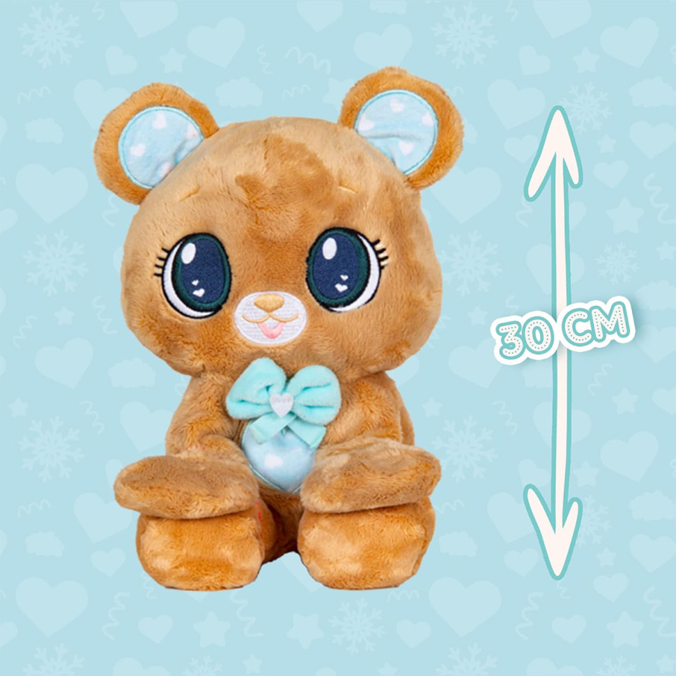 Мягкая игрушка Коричневый медведь Peekapets 907867, 30 см