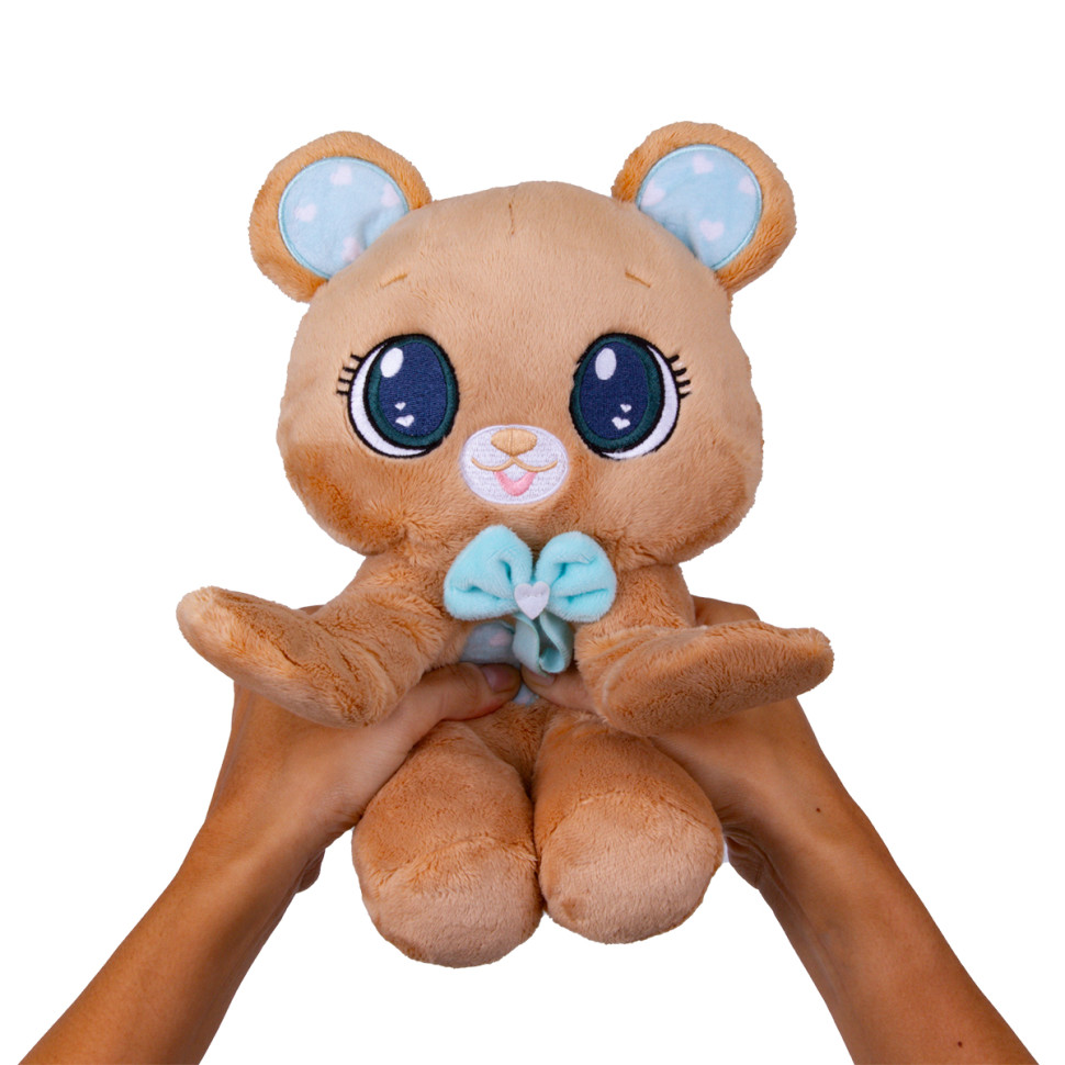 Мягкая игрушка Коричневый медведь Peekapets 907867, 30 см