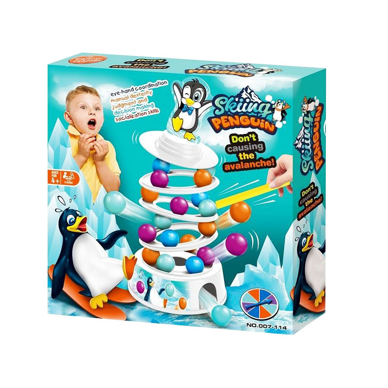 УЦЕНКА!!! Настольная игра-балансир Пингвин Bambi XS977-41-UC 36 мячиков