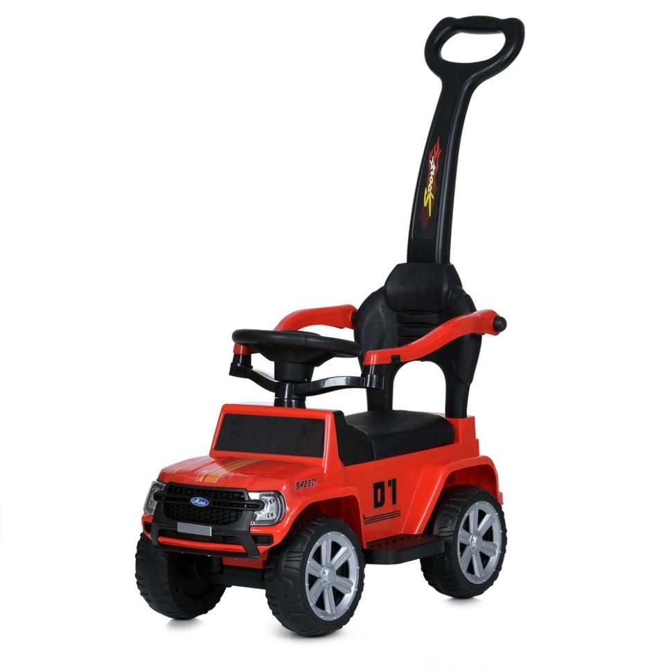 Детская каталка-толокар 2 в 1 Bambi Racer M 5804EL-3 с родительской ручкой