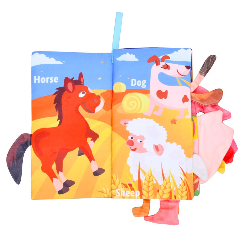 Розвиваюча книжка-шуршалка Bambi 668-230(Farm) англійські слова