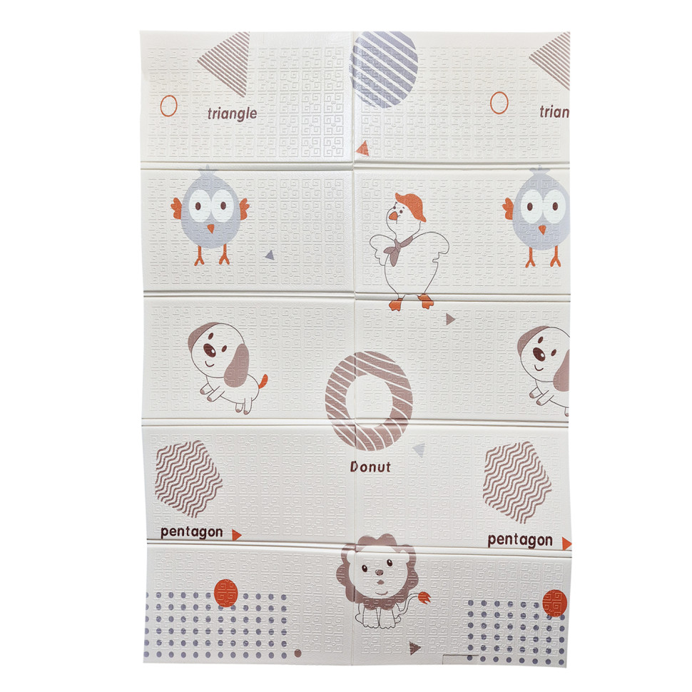 Детский Термоковрик двусторонний складной Bambi MR 1570-1-1 XPE, 120-180 см, толщина 8 мм