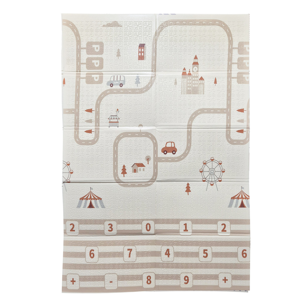 Детский Термоковрик двусторонний складной Bambi MR 1570-1-1 XPE, 120-180 см, толщина 8 мм