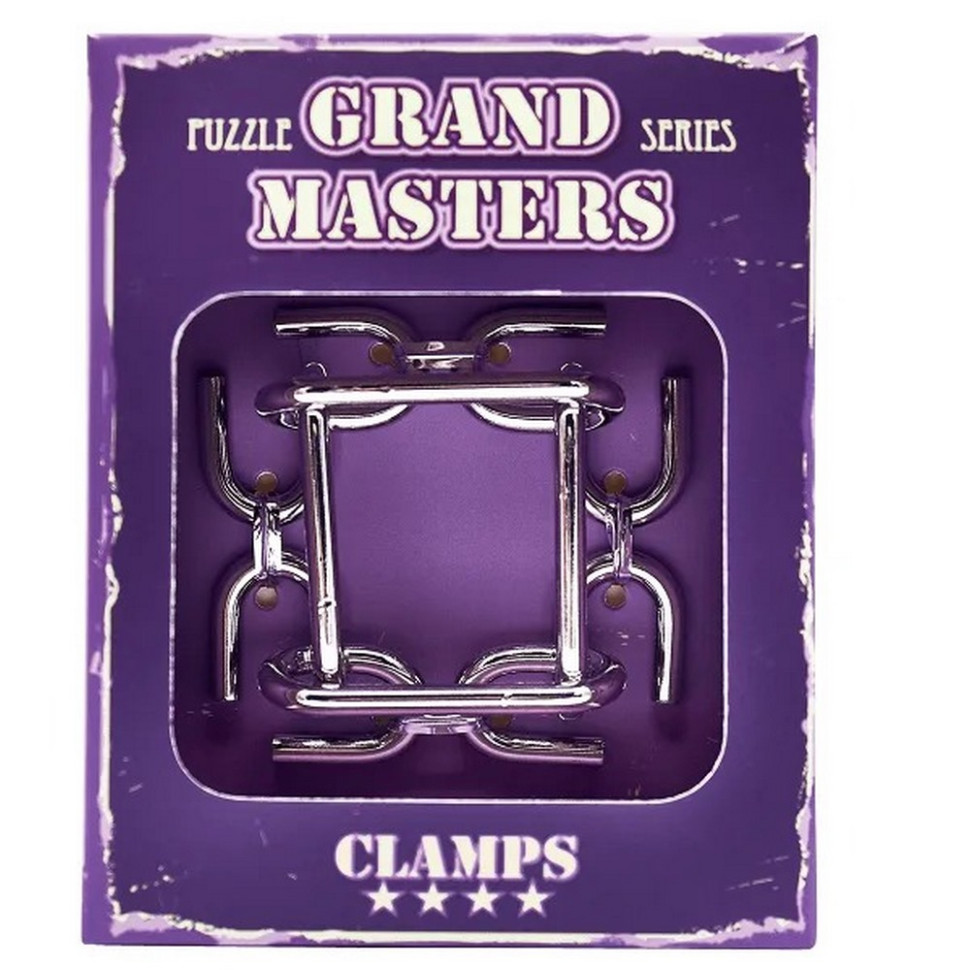 Металева головоломка Grand Master Puzzles CLAMPS Eureka 3D Puzzle 473256 Metal Puzzles Collection Eureka 3D Puzzle