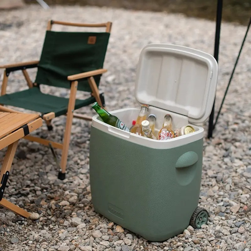 Туристический холодильник на колесах NH20SJ021 Naturehike 6927595795606, зеленый, 28 л, полипропилен