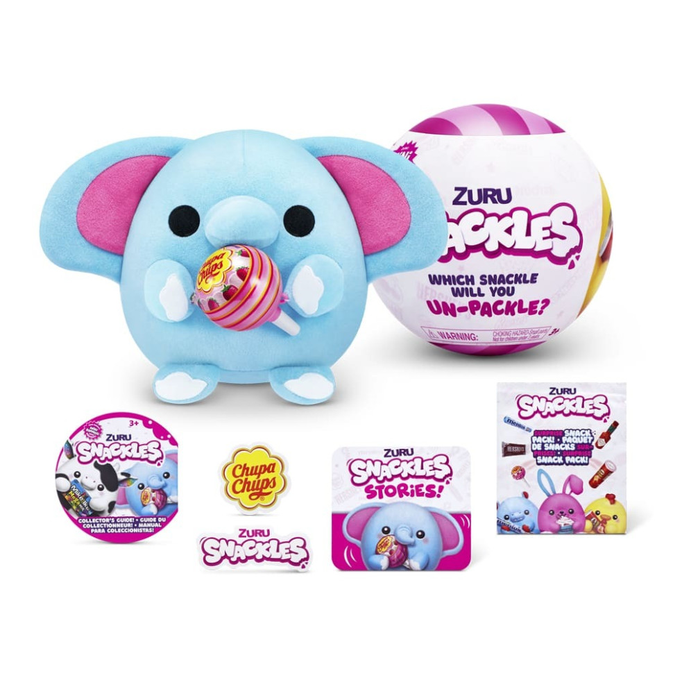 Мягкая игрушка-сюрприз Голубой слон Snackle-H 77510H серия Mini Brands