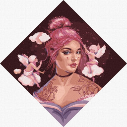 Картина за номерами "Маленькі Купідончики" ©lesya_nedzelska_art Ідейка KHO4997, 40х40 см
