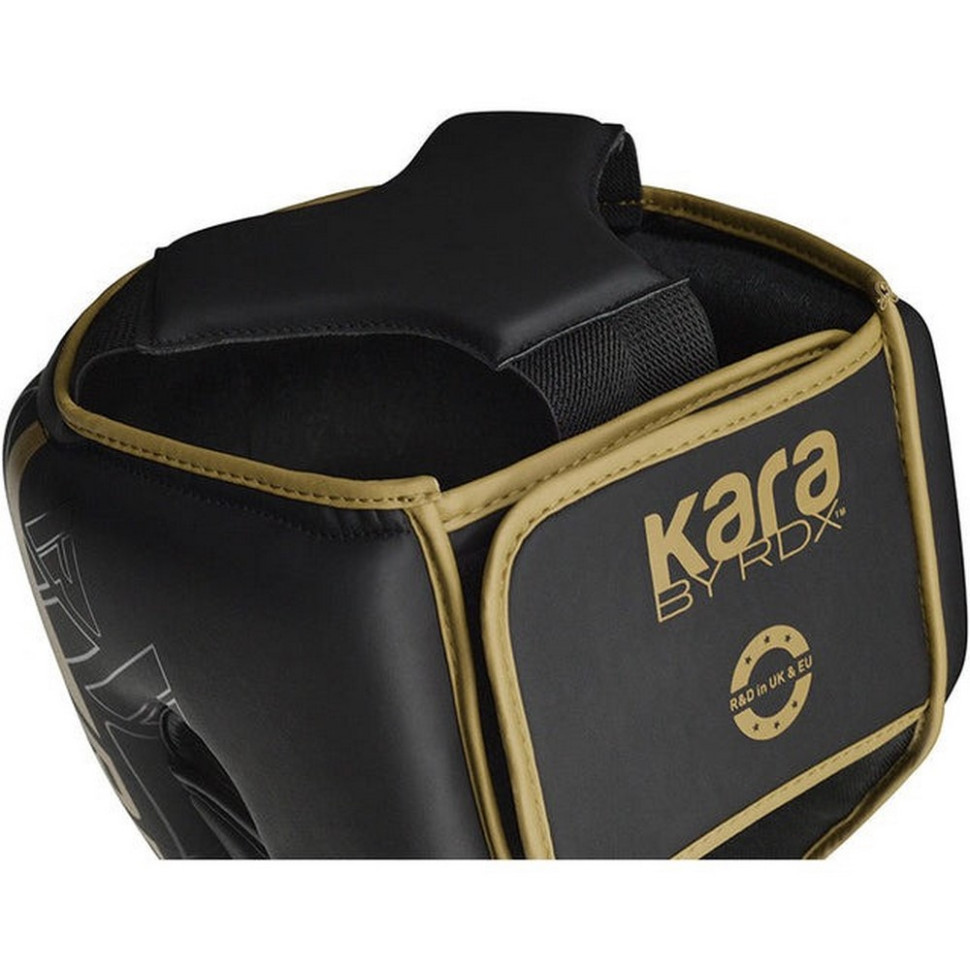 Боксерский шлем F6 KARA Matte RDX Inc Limited HGR-F6MGL-M, Golden, M (капа в комплекте)