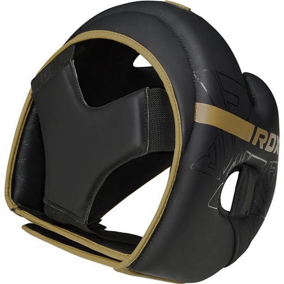 Боксерский шлем F6 KARA Matte RDX Inc Limited HGR-F6MGL-M, Golden, M (капа в комплекте)