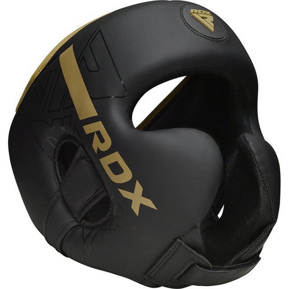 Боксерский шлем F6 KARA Matte RDX Inc Limited HGR-F6MGL-M, Golden, M (капа в комплекте)