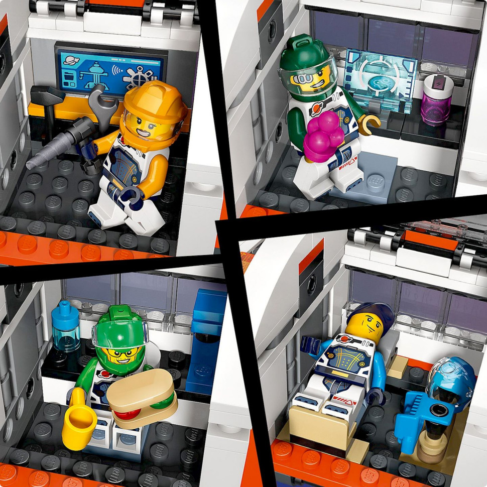 Конструктор Модульная космическая станция LEGO 60433, 1097 деталей