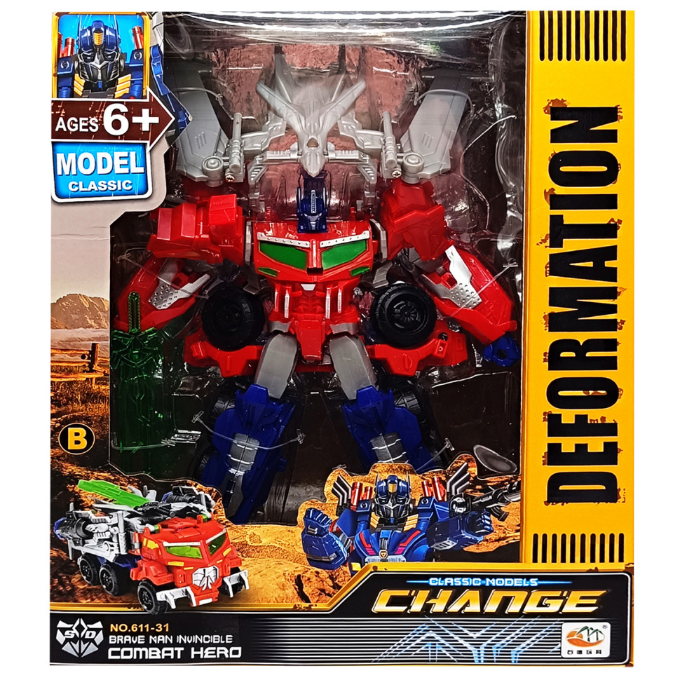 Дитячий Трансформер-машинка Optimus Prime Bambi 611-31(Red) 