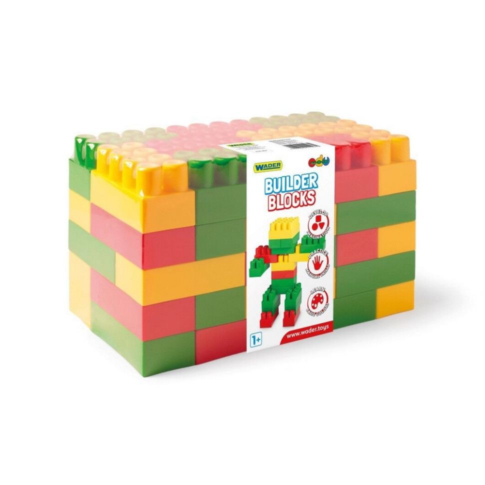 Дитячий конструктор із великими деталями «Builder Blocks» Wader 41586, 45 елементів