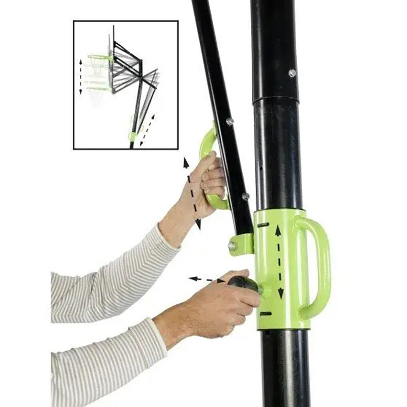 Баскетбольная стойка передвижная Galaxy Exit 46.05.10.00, green/black, на колёсиках