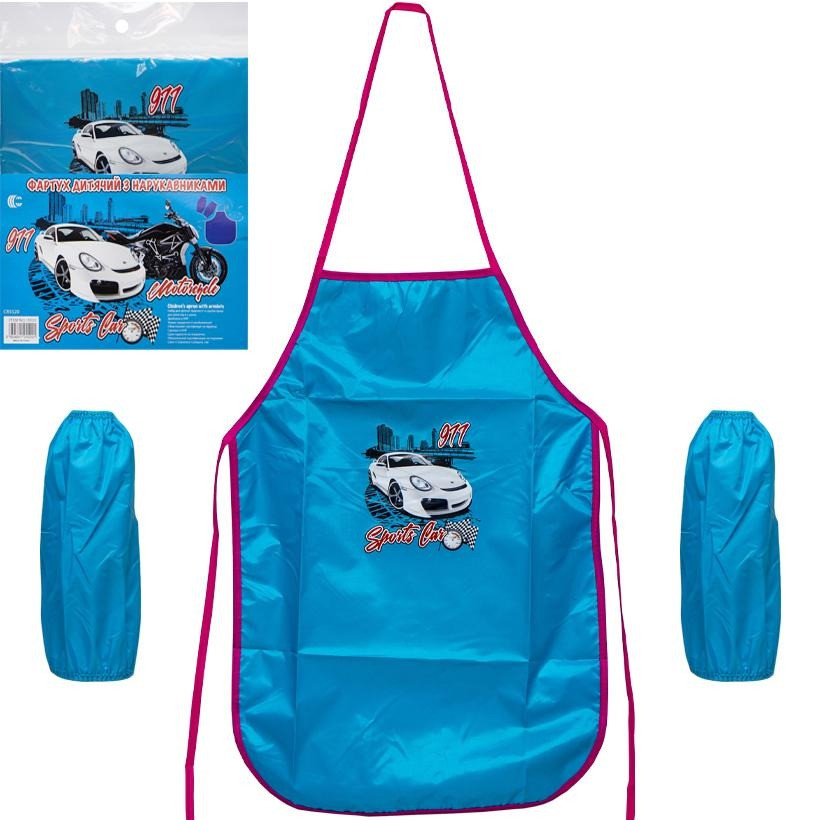 Фартук детский с нарукавниками для мальчиков COLOR-IT CR5520(Blue) 54х37 см (80433)
