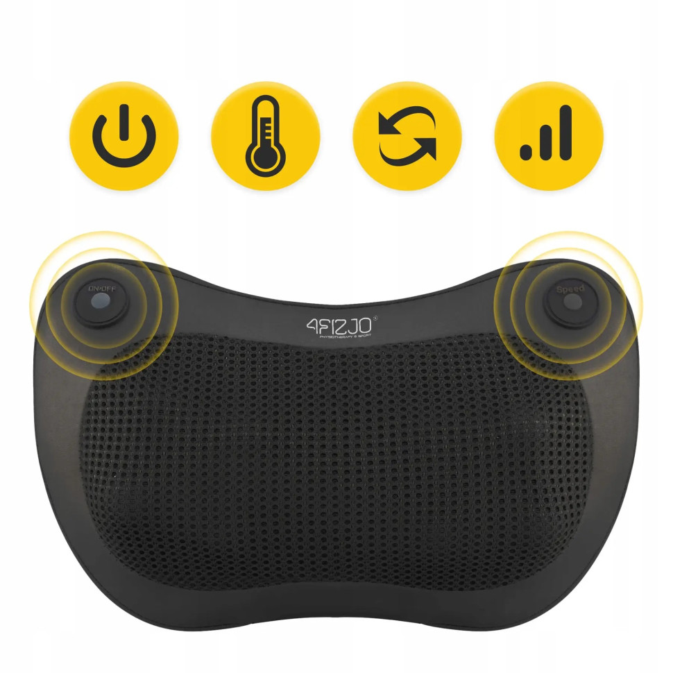 Подушка-масажер Shiatsu Pro+ 4FIZJO 4FJ0562 Black