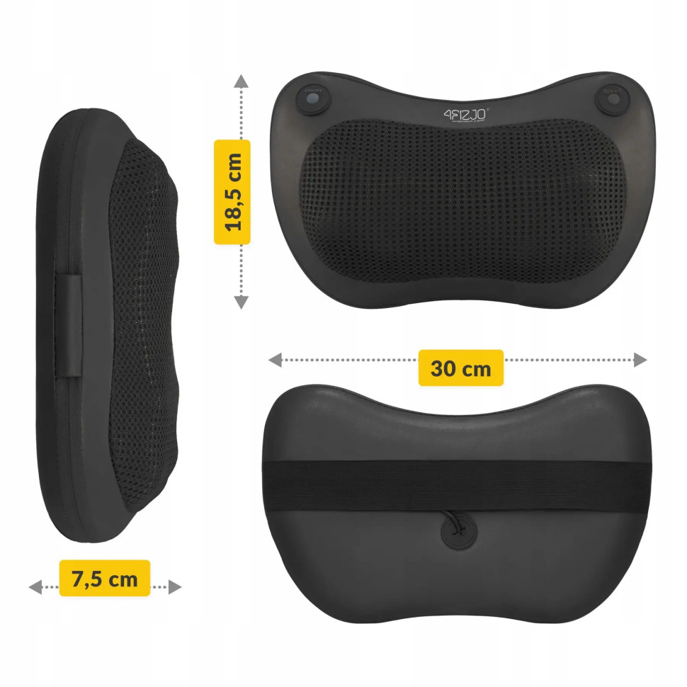 Подушка-масажер Shiatsu Pro+ 4FIZJO 4FJ0562 Black