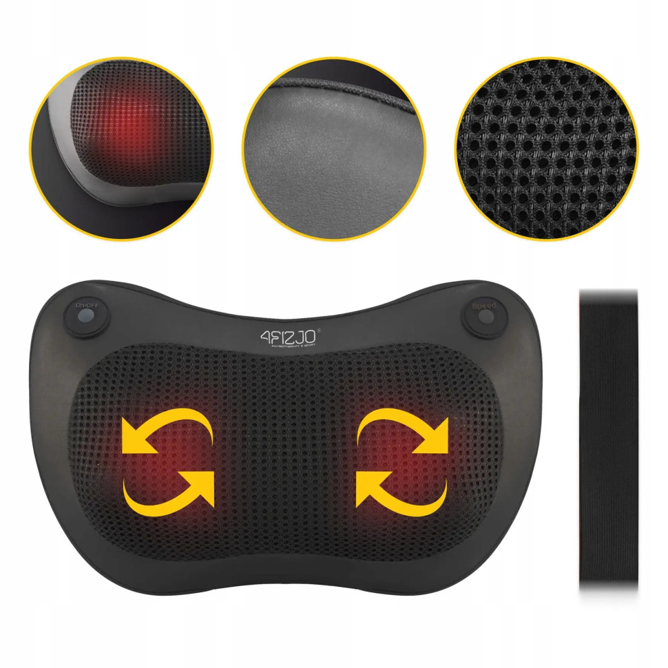 Подушка-масажер Shiatsu Pro+ 4FIZJO 4FJ0562 Black