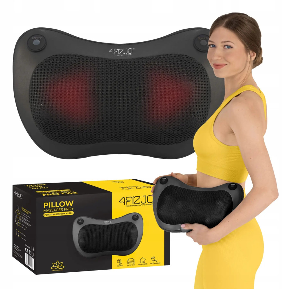 Подушка-масажер Shiatsu Pro+ 4FIZJO 4FJ0562 Black