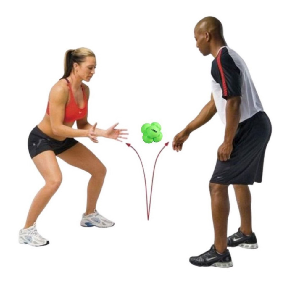 Мяч для тренировки реакции REACTION BALL LiveUp LS3005-g зеленый 