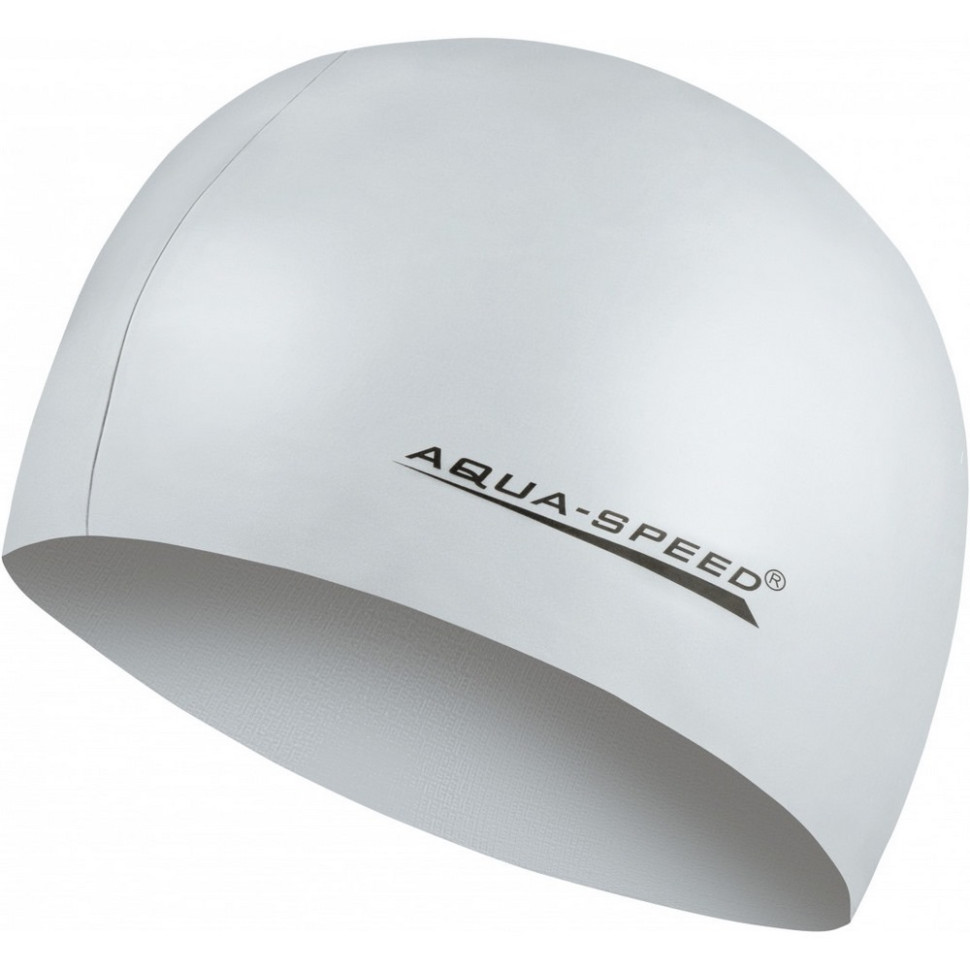 Шапка для плавання MEGA Aqua Speed​​ 100-26 сріблястий, OSFM