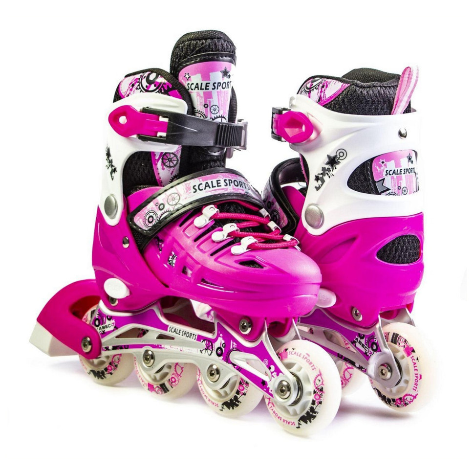 Дитячі розсувні ролики LF 905 Scale Sports 1516215648 Pink, розмір 29-33