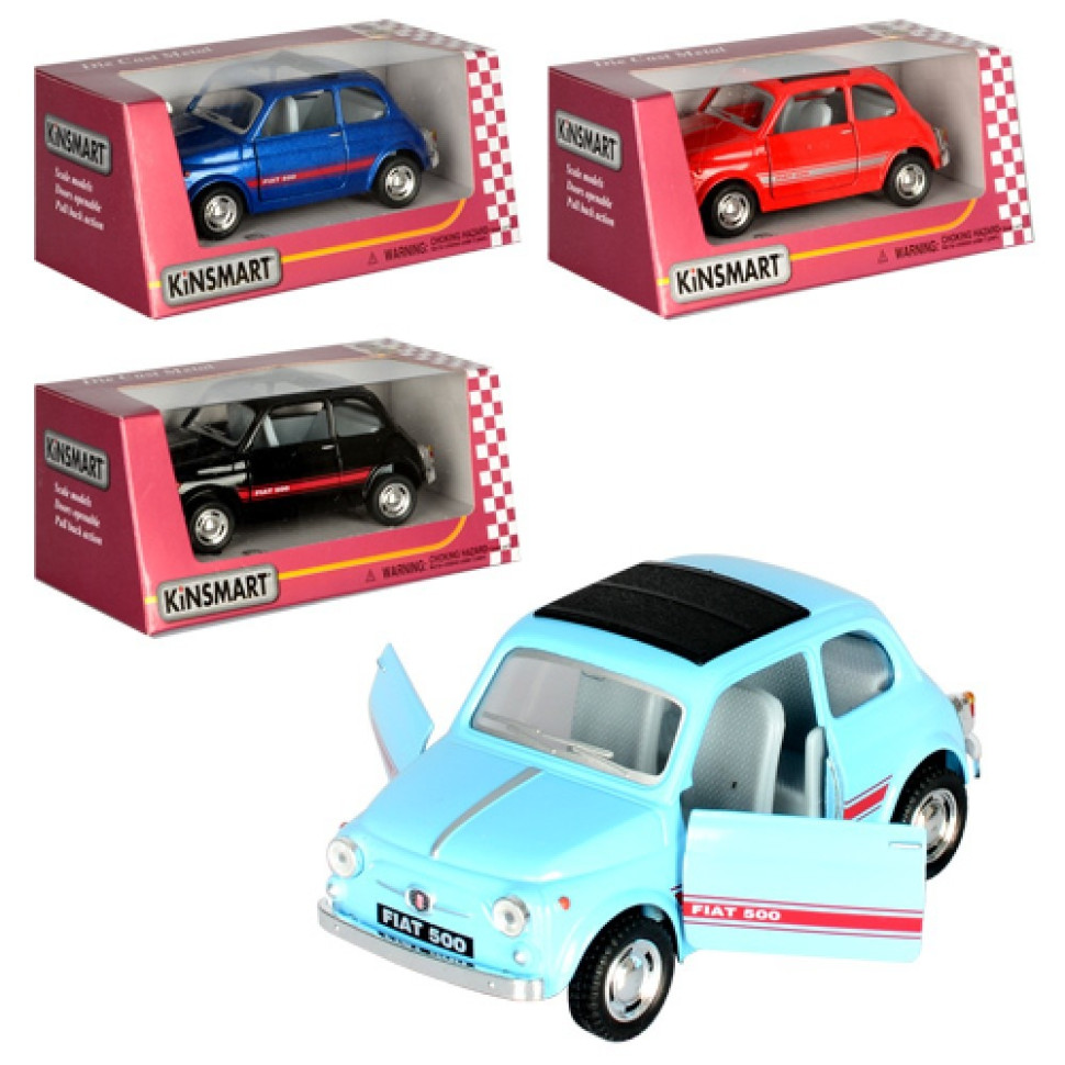 Модель металлическая FIAT 500 Kinsmart KT5004W 1:24