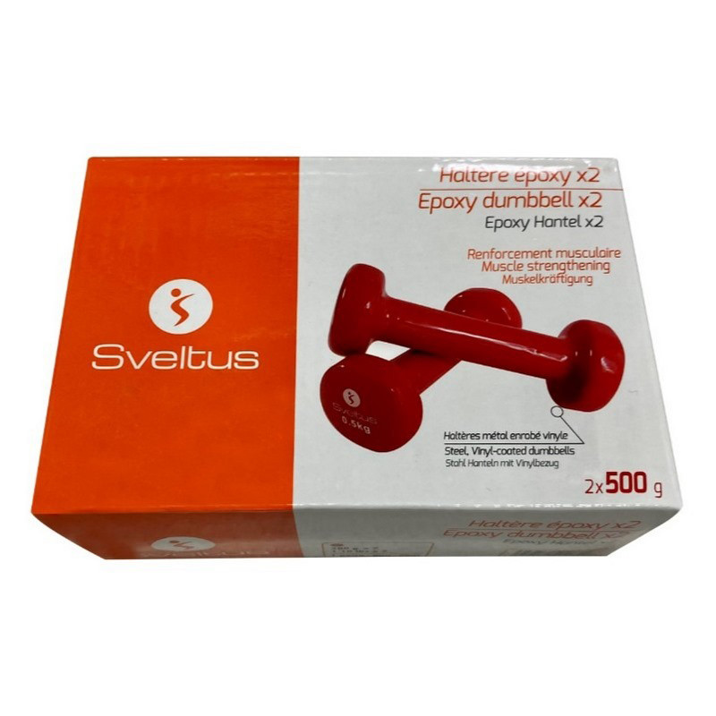 Гантели для фитнеса виниловые Sveltus SLTS-1180, 2 шт 0.5 кг
