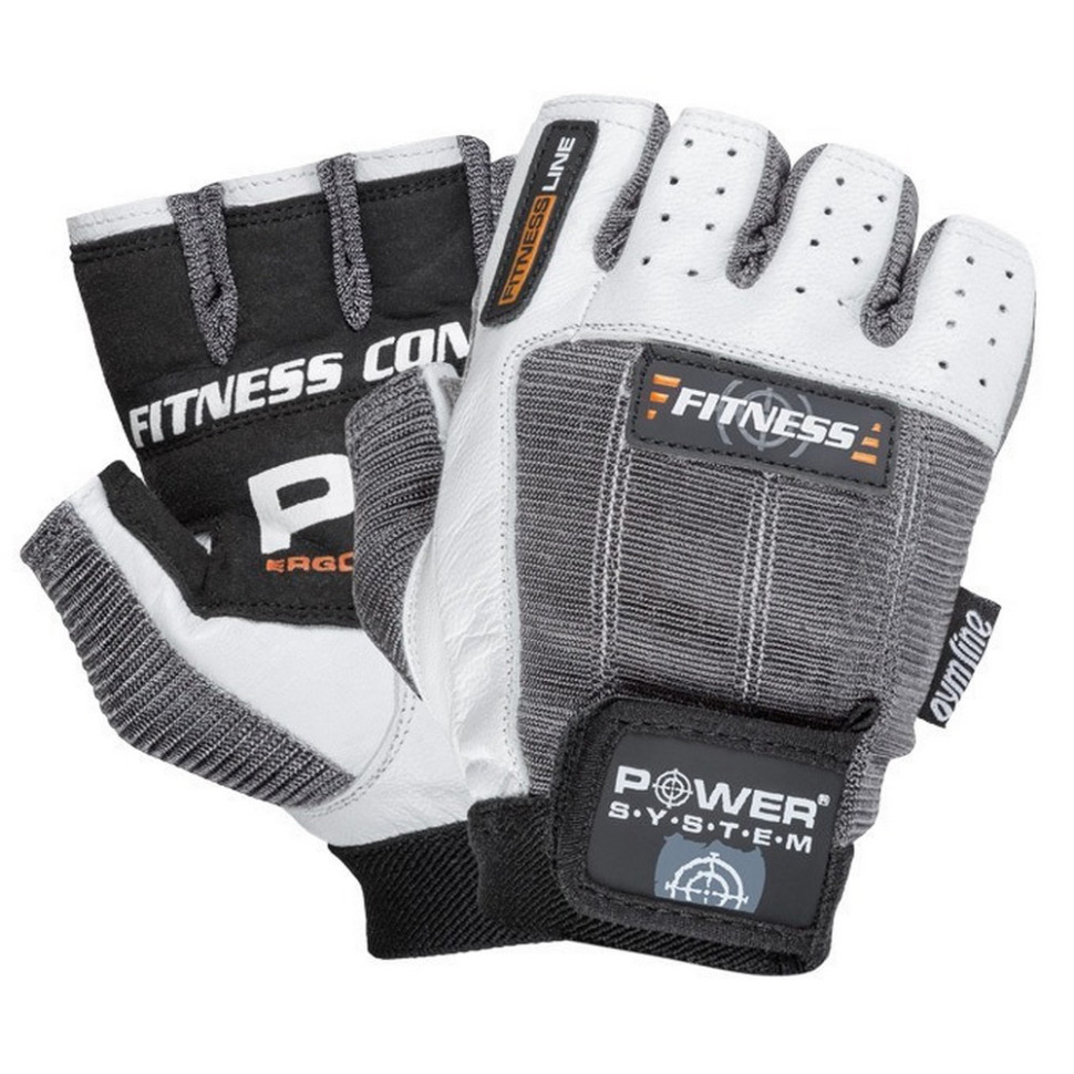 Перчатки для фитнеса PS-2300 Fitness Power System PS-2300_2XL_Grey-White, Grey/White, XXL