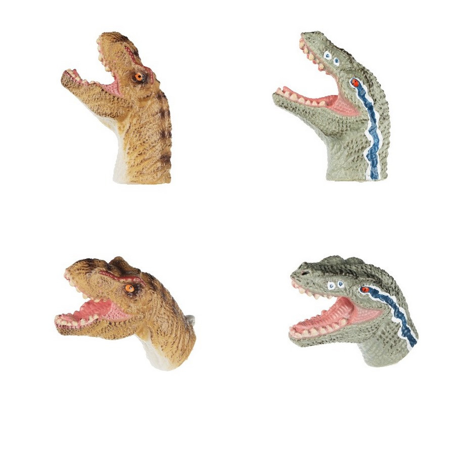 Игровой набор Same Toy Пальчиковый театр 2 ед, Тиранозавр и Велоцираптор X236UT-1