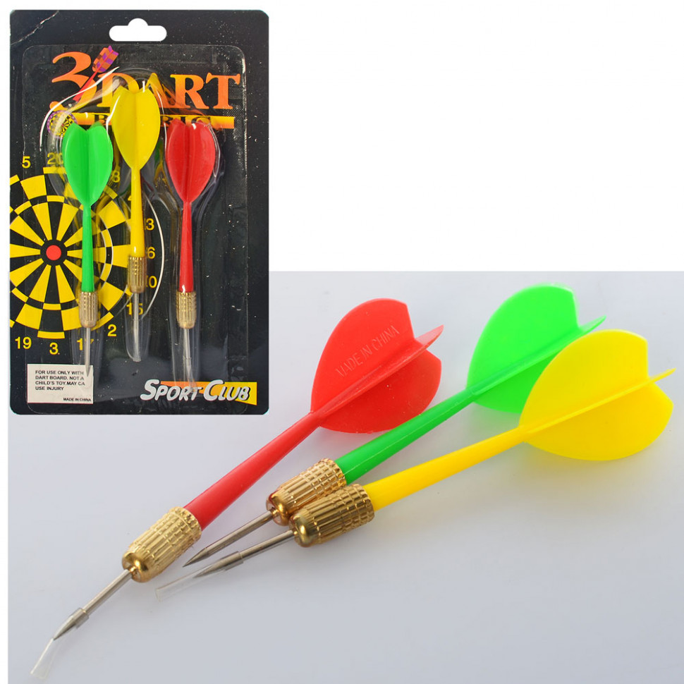 Дротики M 3005 с иглой, 3шт, 11см