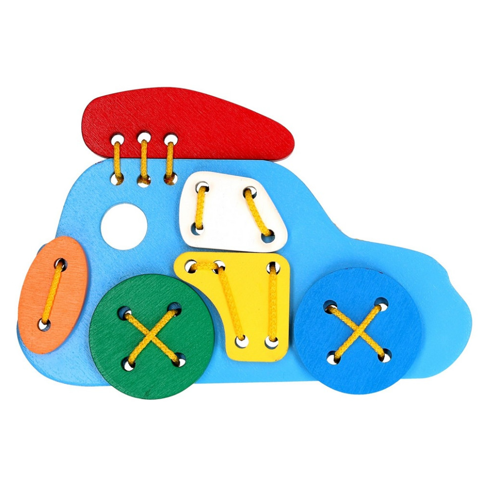 Детская деревянная шнуровка 