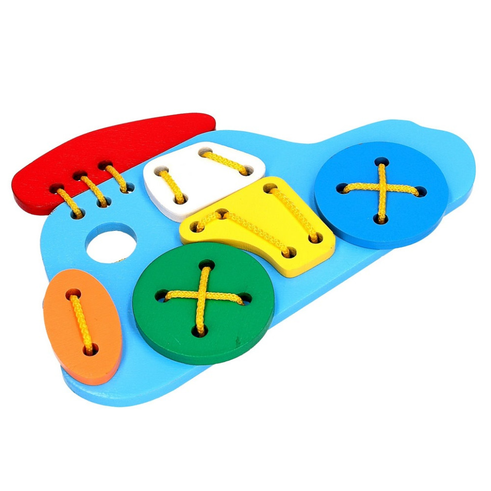 Детская деревянная шнуровка 