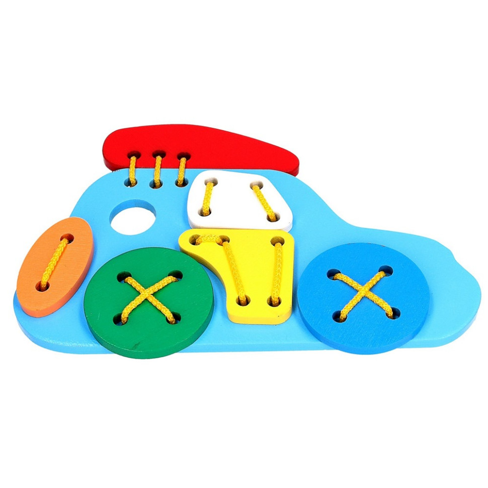 Детская деревянная шнуровка 