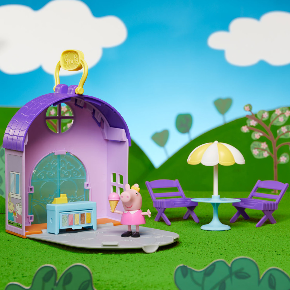 Ігровий набір Пеппа у магазині морозива Peppa Pig F4387 магазин, фігурка, аксесуари