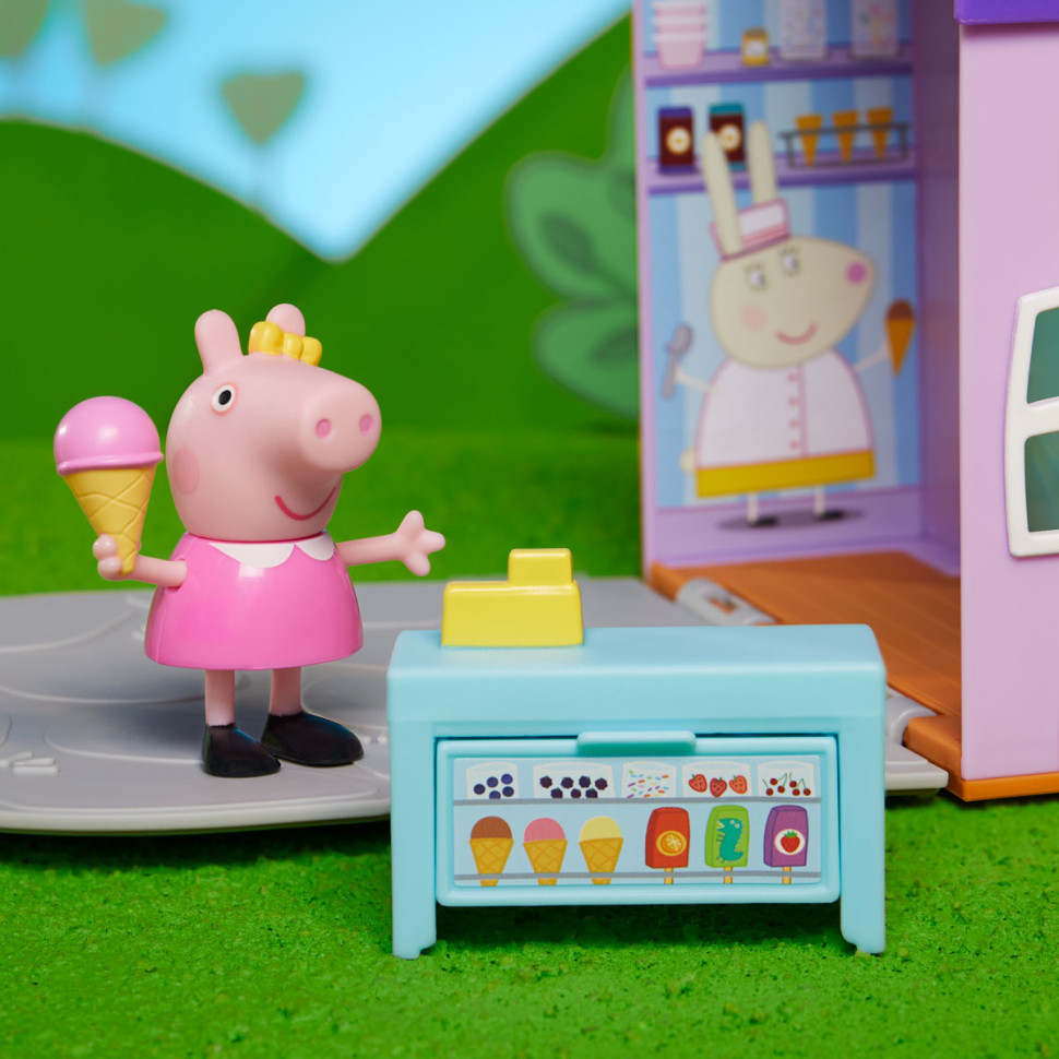 Ігровий набір Пеппа у магазині морозива Peppa Pig F4387 магазин, фігурка, аксесуари