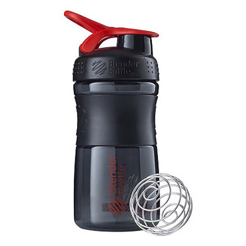 Шейкер спортивний (пляшка) SportMixer Flip BlenderBottle SM 20oz Black/Red, 590 ml