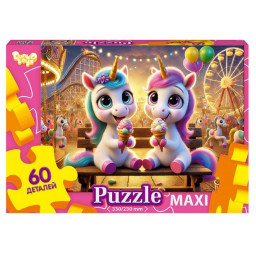 Пазл классический "Единороги" Danko Toys Mx60-11-05, 60 элементов