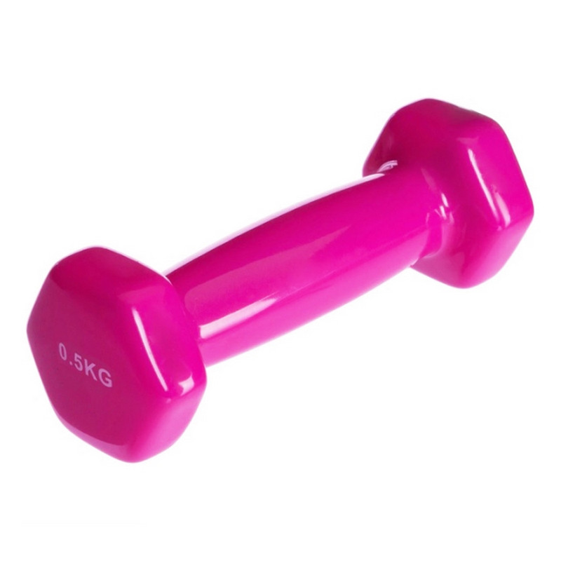 Гантель з вініловим покриттям Generation Fitness 522892FS 0,5 кг, рожевий