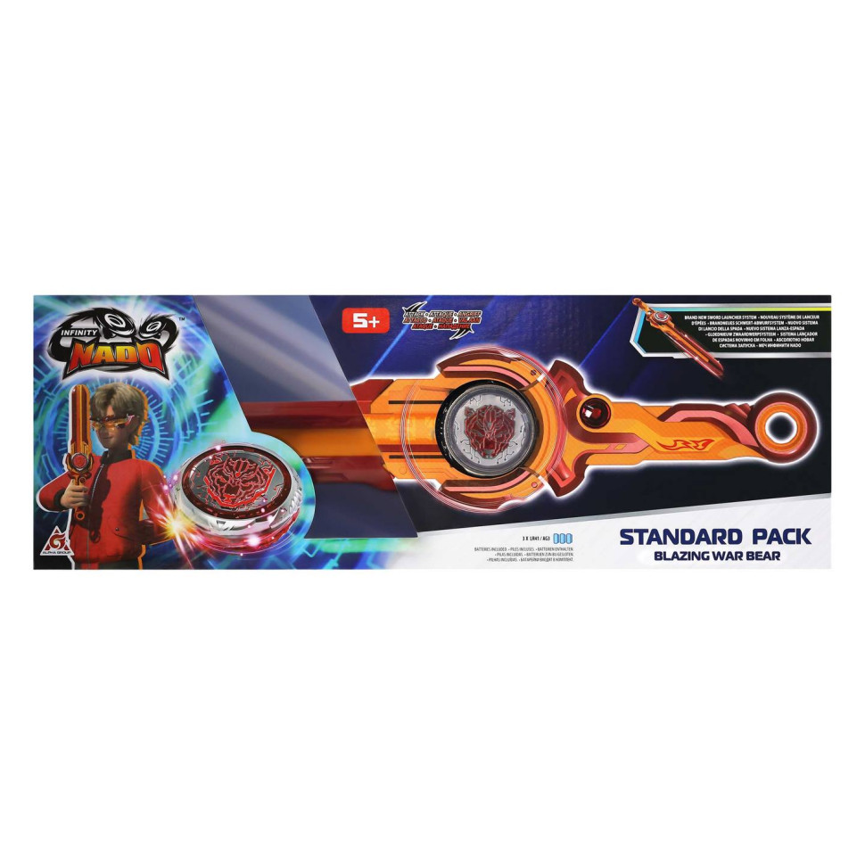 Дзиґа Infinity Nado EU654122 VI серія Standard Pack Blazing War Bear Палаючий Бойовий Ведмідь