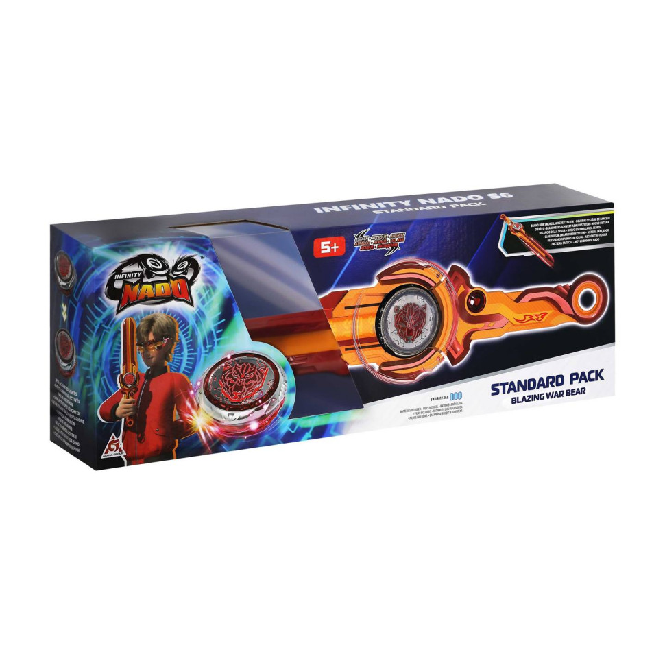 Дзиґа Infinity Nado EU654122 VI серія Standard Pack Blazing War Bear Палаючий Бойовий Ведмідь