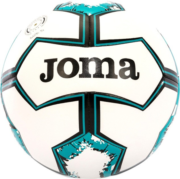 М'яч футбольний DYNAMIC II Joma 400853.223 білий, бірюзовий № 5